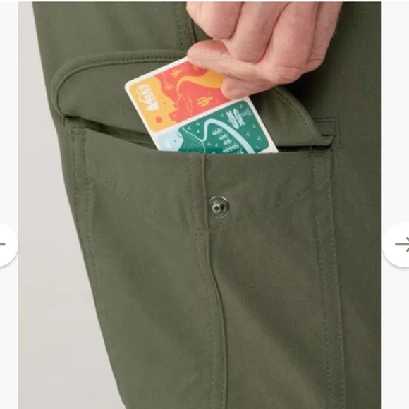 REI NWT Kühl Women’s Freeflex Roll-Up Hiking Pants- Dark Moss - Picture 7 of 9